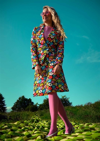 Flot multifarvet blomstret nederdel med skønt retro print fra MARGOT