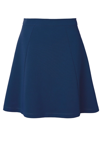 Klassisk navy blå nederdel fra Jumperfabriken