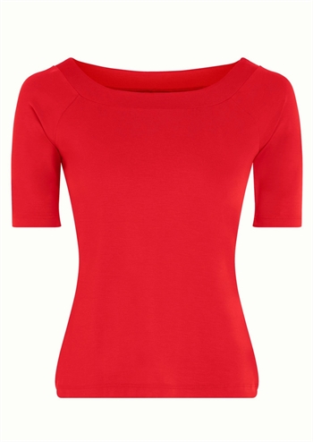 King Louie bluse Sarah Top Ecovero light Fiery Red