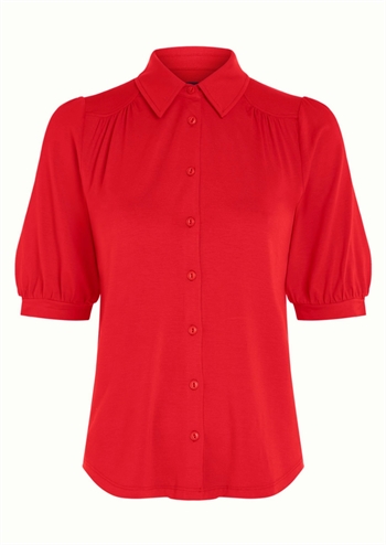 King Louie bluse Carina Blouse Ecovero Light Fiery Red