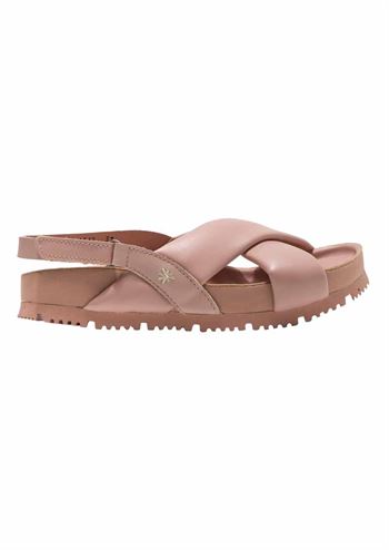 Rosa sandal med velcro lukning, modern komfort og fleksibilitet fra ART