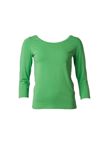 Grøn t-shirt med lange ærmer fra du Milde