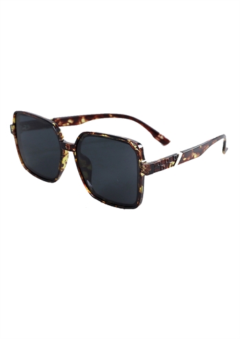 Skøn solbrille med leopard brillestel fra Just D'Lux