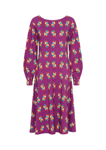 Skøn lilla retro kjole med skønne detaljer fra MARGOT
