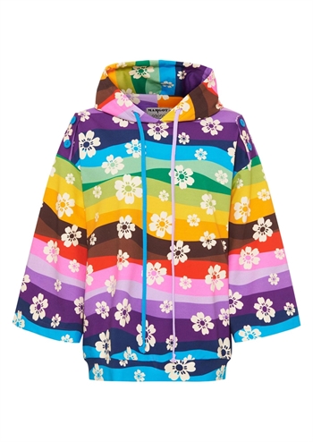 Skøn multifarvet retro hoodie fra MARGOT