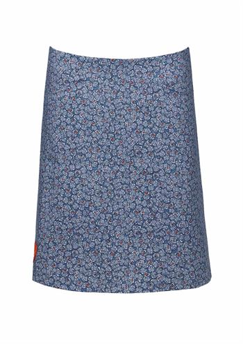 Blå nederdel med skønt print fra du Milde