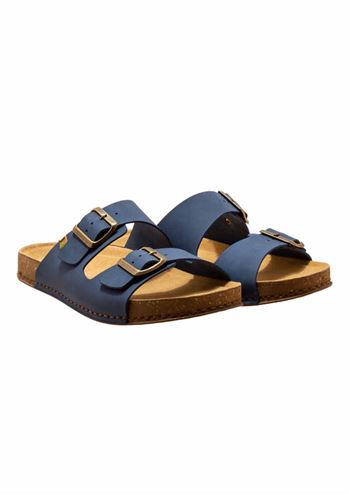 Blå unisex komfortabel sandal med slidfast gummi bund fra El Naturalista