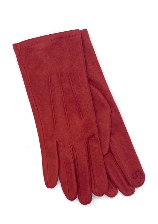 Røde handsker med touch fra Just D\'Lux