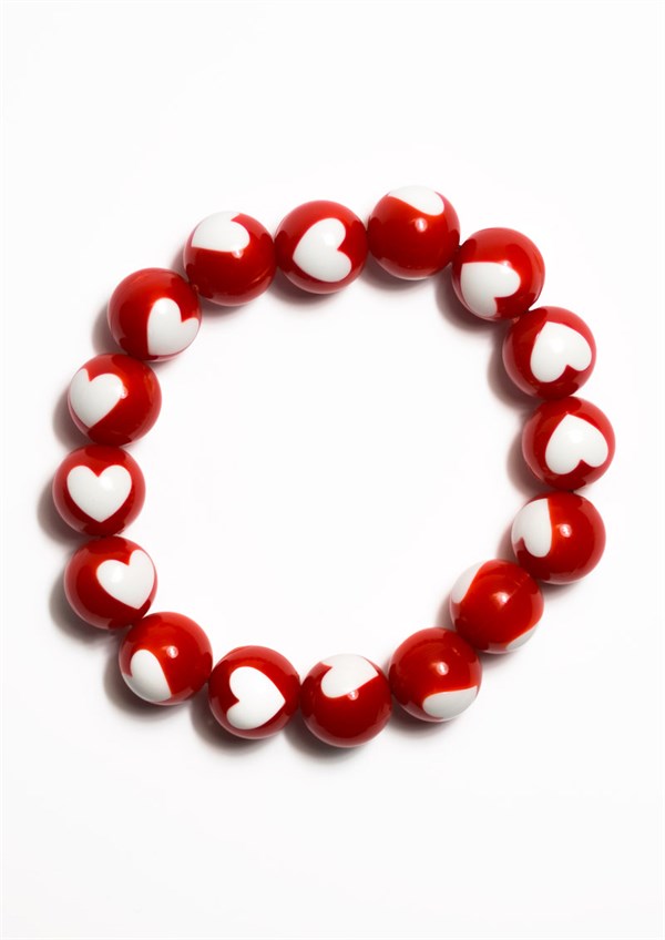 Margot Jewelry armbånd Red\'n\'heart rød hjerte MWMwear