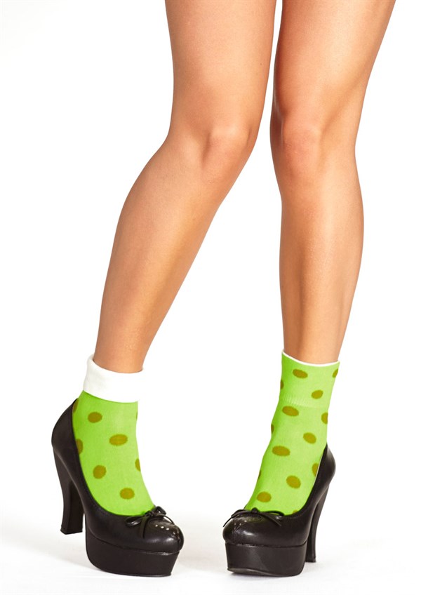 Margot Love Your Socks . ankelstrømper Dot SPRING GREEN
